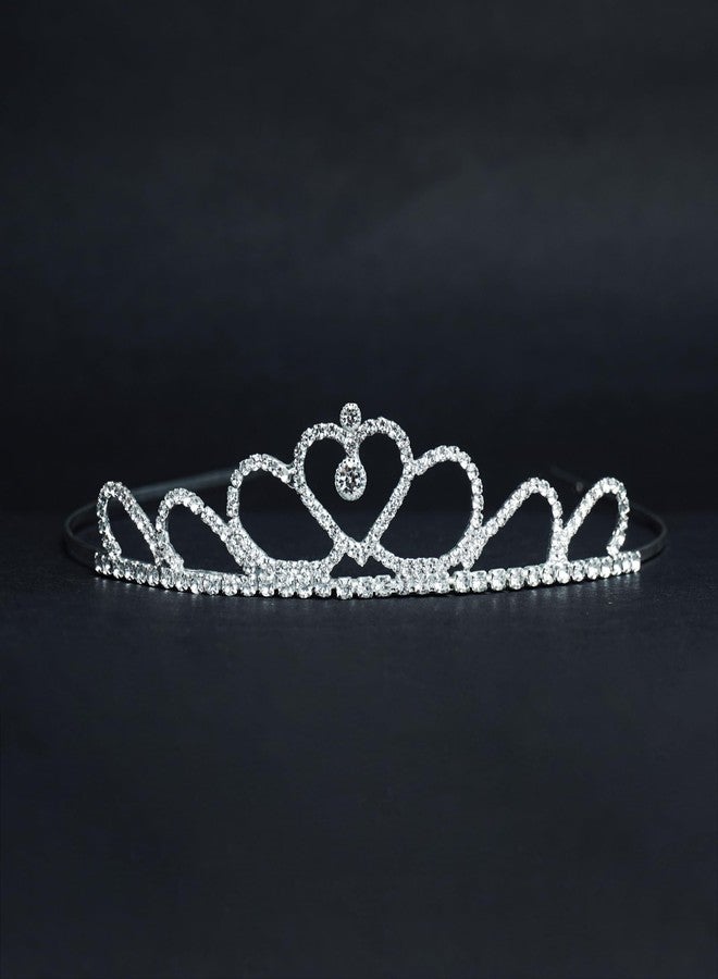 Decofy Birthday Sash & Crown Set | Tiara Crown HairBand For All Age Group Of Girls & Womens (3 Pc Set- With Pin-White) - Image 5